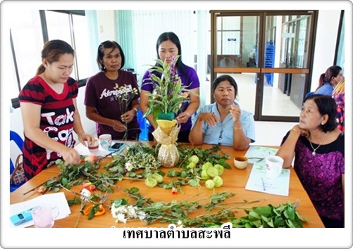 งานพัฒนาชุมชน เทศบาลตำบลสะพลี<br> จัดกิจกรรมโครงการฝึกอบรมอาชีพ หลักสูตร